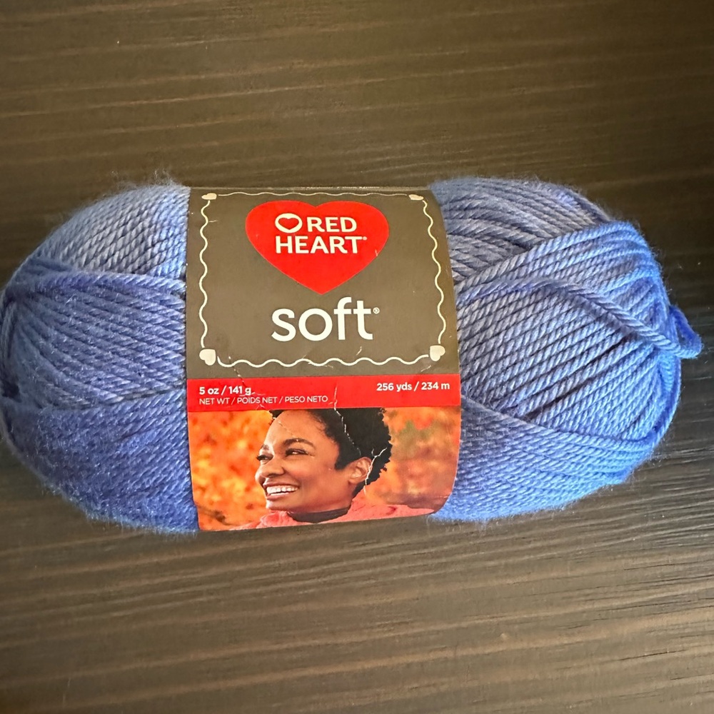 DISCONTINUED Red Heart Soft yarn in the color Peri